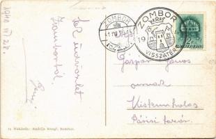 Zombor, Sombor; Pozoriste / színház, autóbusz / theatre, bus + "1941 Zombor visszatért" So...