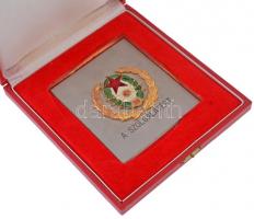 ~1980. "Rádiófelderítés - 30 éves szolgálat a Magyar Néphadseregben" aranyozott, műgyantás...