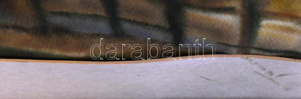 Márffy Ödön jelzéssel: Magányos fa. Akvarell, papír. Apró felületi sérüléssel. Fa keretben. 43x27,5 ...