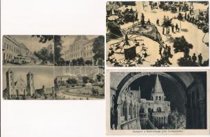 5 db RÉGI magyar város képeslap vegyes minőségben / 5 pre-1950 Hungarian town-view postcards in mixed quality