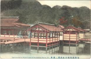 1909 Aki, The Corridor at Whole Court of Itsukushima Shrine