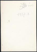 1937. május, Kinszki Imre (1901-1945) budapesti fotóművész hagyatékából, a szerző által feliratozott...