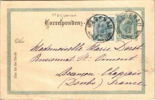 1900 Sankt Peter am Hart, Schloss Hagenau / castle. photo glued on postcard (EK)