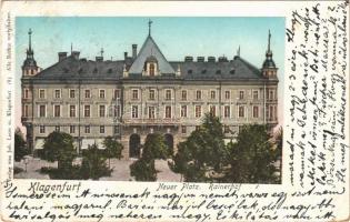 1901 Klagenfurt (Kärnten), Neuer Platz, Rainerhof / street view, shops (EK)