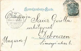 1901 Klagenfurt (Kärnten), Neuer Platz, Rainerhof / street view, shops (EK)