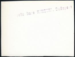 cca 1930 Kinszki Imre (1901-1945) budapesti fotóművész hagyatékából, pecséttel jelzett vintage fotó ...