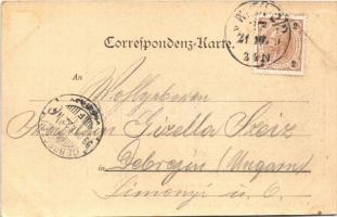 1899 Wien, Vienna, Bécs; Staatsbahnhof / railway station. Verlag Emil Storch (EK)