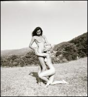 Eszem-iszom, dínom-dánom, tiéd lehet minden szép álom. 9 db vintage negatív és pozitív, 6x6 cm és 24x36 mm