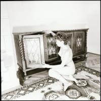 Eszem-iszom, dínom-dánom, tiéd lehet minden szép álom. 9 db vintage negatív és pozitív, 6x6 cm és 24...