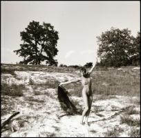 Eszem-iszom, dínom-dánom, tiéd lehet minden szép álom. 9 db vintage negatív és pozitív, 6x6 cm és 24...