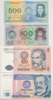 Peru 1976. 100S + 1982. 500S + 1987. 10I + 100I T:I,I- Peru 1976. 100 Soles + 1982. 500 Soles + 1987. 10 Intis + 100 Intis C:UNC,AU