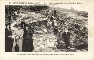 Trench under Castle Zboró