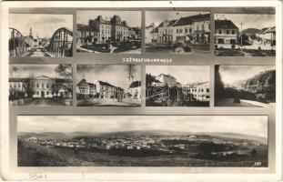 1941 Székelyudvarhely, Odorheiu Secuiesc; mozaiklap / multi-view postcard