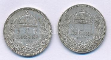 1912KB-1915KB 1K Ag "Ferenc József" (2x) T:2,2- Adamo K5.1
