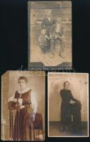 cca 1920-40 össz. 9 db portré és esküvői portré, vintage fotólapok többségében budapesti vagy környé...