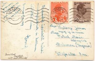 1937 Brassó, Kronstadt, Brasov; utca, automobil / street view, automobile. photo