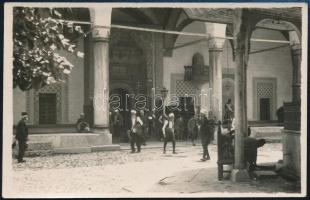 1928 Sarajevo feliratú vintage fotó, 5,5x8,5 cm