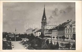 1935 Arad, Bul. Regina Maria / utca, templom / street view, church. photo
