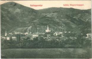 1911 Szilágysomlyó, Simleu Silvaniei; látkép, Magura hegy. Heimlich K. kiadása / general view, mountain (EK)