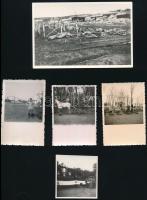 cca 1917-51 vegyes katonai fotó tétel, össz. 18 db, portrék, életképek, katonák kitüntetésekkel stb....