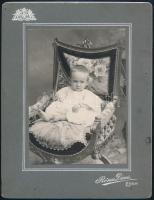 1903 Eger, Rónai Dénes (1875-1964) fényképész műtermében készült, keményhátú vintage fotó, 19,8x15 cm