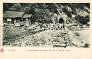 Ruttka, Justh tunnel after the flood of 1903