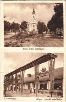 1935 Vértesszőlős, Vértesszőllős; Római katolikus templom, Singer László vendéglője és saját kiadása (EK)