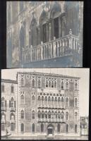 cca 1890 Velence, 5 db vintage fotó, 17x21,4 cm és9x10,2 cm között