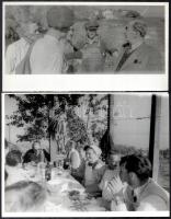 cca 1956 Nagy Imre (1896-1958) politikus privát fényképeken, 5 db vintage fotó, 17,8x24 cm és 13x18 cm között