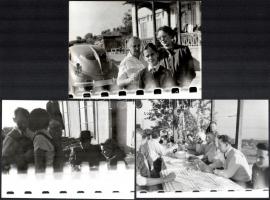 cca 1956 Nagy Imre (1896-1958) politikus privát fényképeken, 5 db vintage fotó, 17,8x24 cm és 13x18 ...