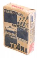 Régi Tróna tisztító hintőpor, eredeti csomagolásban