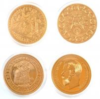 24db-os tétel a "Történelmi aranypénzek" sorozatból, aranyozott Cu-Ni utánveretek "CO...