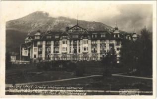 1928 Tátrafüred, Ótátrafüred, Altschmecks, Stary Smokovec (Magas Tátra, Vysoké Tatry); Kurhotel / Nagyszálló / hotel (fl)