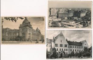 21 db VEGYES fekete-fehér erdélyi város képeslap / 21 mixed black and white Transylvanian town-view postcards