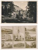 7 db RÉGI fekete-fehér erdélyi város képeslap / 7 PRE-1945 black and white Transylvanian town-view postcards