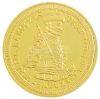 DN Magyar aranypénzek utánveretben - II. Rákóczi Ferenc arany, 1707 aranyozott fém emlékérem (40mm) T:PP