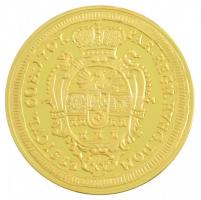 DN "Magyar aranypénzek utánveretben - II. Rákóczi Ferenc arany, 1707" aranyozott fém emlék...