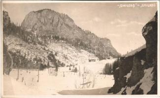 Gyergyószentmiklós, Gheorgheni; Gyilkos-tó télen / Lacul Rosu (Ghilcos) / lake in winter. Lőrincz photo