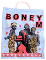 ABBA/Boney M műanyag szatyor, 42,5x31,5 cm