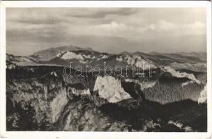 1946 Gyergyószentmiklós, Gheorgheni; Békás-szoros, Oltár-kő. Vákár L. / Cheile Bicazului, Piatra Altarului / mountain (EK)