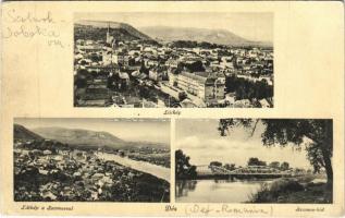 1942 Dés, Dej; Szamos híd, látkép / bridge, general view (EK)