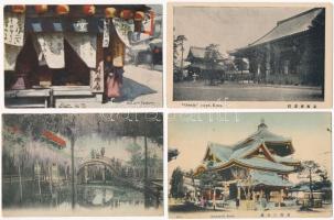 6 db RÉGI japán város képeslap / 6 pre-1945 Japanese town-view postcards