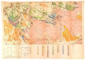 Bakony geológiai térképe, M. Áll. Földtani Intézet, 98×66 cm