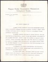 1915 Bp., Ifjúsági hadsegélyező jelvényről szóló levél, megrendelő levelezőlap, 3 db