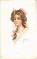 Lady art postcard. A.R. & C.i.B. 524. s: Harrison (EK)
