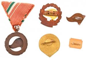 ~1970-1980. 5db klf úttörő kitüntetés, jelvény T:1-,2