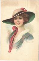 Italian lady art postcard. No. 2138. s: Maria Carrara V.