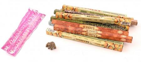 17 doboz füstölő egy zsírkő elefánt füstölőtartó figurával