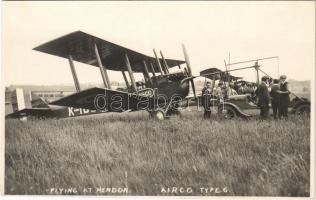 Flying at Hendon, Airco Type 6 aircraft. photo