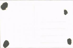 Nyakláncos meztelen lány / Erotic nude girl with necklace. photo (14×9 cm) (ragasztónyom / gluemark)